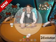 Table de Blackjack Fun Fun 21 Evolution 