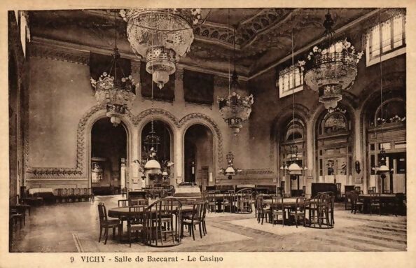 salle historique de baccarat du casino de vichy